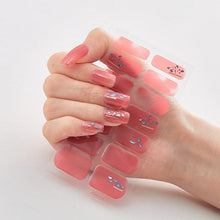 Load image into Gallery viewer, New Year Patterned Nail Decor Nail Polish Nail Art Stickers Full Beauty Sticker for Nails Nail Accessorie Christmas Nail Sticker 3D Nail Art Stickers Decal Slider Template Diy Nail Tool Decorations Nail Art Design Self Adhesive Luxury Designer Nail Sticke