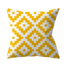 Load image into Gallery viewer, New Yellow Cushion Cases Modern Fashion Abstract Art Decorative Modern Pillow Covers Beautiful Pattern Square Pillow Case Sofa Car Couch Decorative Cover For Pillows 45x45CM
