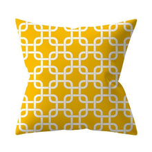 Load image into Gallery viewer, New Yellow Cushion Cases Modern Fashion Abstract Art Decorative Modern Pillow Covers Beautiful Pattern Square Pillow Case Sofa Car Couch Decorative Cover For Pillows 45x45CM