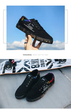 Load image into Gallery viewer, Newest Spring Autumn Men's Flat Shoes Fashion Comfortable Breathable Canvas Sneakers Men's Lace Casual Slip On Sneakers Classic Low Top Canvas Causal Comfortable Walking Flats Sneakers