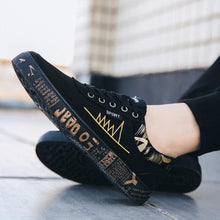 Load image into Gallery viewer, Newest Spring Autumn Men's Flat Shoes Fashion Comfortable Breathable Canvas Sneakers Men's Lace Casual Slip On Sneakers Classic Low Top Canvas Causal Comfortable Walking Flats Sneakers