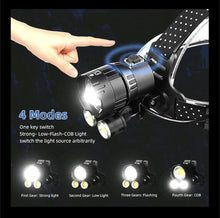 Load image into Gallery viewer, Newest Waterproof XHP199 16-Core Super Bright Powerful Lantern Headlamp XHP110 LED USB Flashlight XHP50 Headlight Rechargeable 18650 Zoom Torch Light