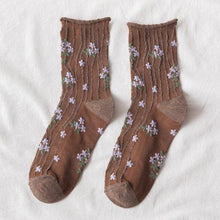 Load image into Gallery viewer, News Fashion Floral Print Women's Socks Harajuku Vintage Streetwear Crew Socks Kawaii Cute Cotton Long Sock Winter Warm Socks For Men And Women
