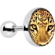 Load image into Gallery viewer, 16G 1/4 Full Color Leopard Eyes Tragus Cartilage Earring