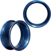 Load image into Gallery viewer, Thin Flexible Blue Silicone Tunnel Plug Set 6mm to 25mm