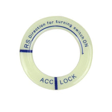 Load image into Gallery viewer, Night Luminous Car Ignition Start Stop Button Fluorescent Circle Luminous Ring Cover Start Stop Button Luminous Start Stop Button Ring Cover Trim Universal Ignition Key Ring Stickers Auto Motorcycle 3D Decals Decoration Fluorescent Circle Auto Interior