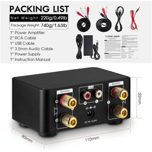 Load image into Gallery viewer, Nobsound 100W Mini Bluetooth 5.0 Power Amplifier