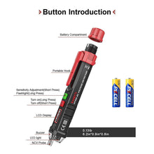 Load image into Gallery viewer, Non-Contact Voltage Tester with Dual Range AC 12V-1000V/48V-1000V