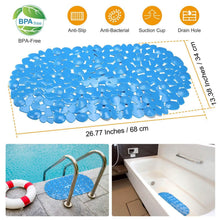 Load image into Gallery viewer, Non-Slip Massage Pebble Bath Mat