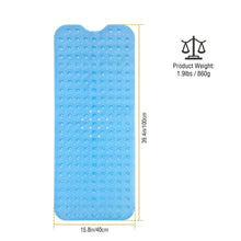 Load image into Gallery viewer, Non Slip Shower Mat Massage Anti-Bacterial with Suction Cups
