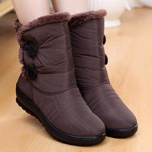 Load image into Gallery viewer, Non-Slip Snow Boots New Womens Warm Winter Boots Waterproof Shoes Winter Women Shoes Plus Velvet Cotton Boots Warm Lining Comfortable Non Slip Ankle Booties Outdoor Hiking Walking Platform Shoes