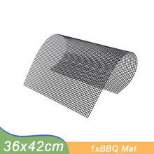 Load image into Gallery viewer, Non-stick Barbecue Mesh Mat Reusable Heat Resistance BBQ Baking Net Pad Kitchen Cooking BBQ Mat Liner Accessories Outdoor BBQ Tool Non Stick BBQ Grill Mats Reusable BBQ Grilling Sheets Silicone Brush Easy to Clean BBQ Accessories
