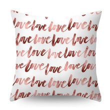 Load image into Gallery viewer, Nordic Style Pillow Covers Plant Letter Flower Geometric Sofa Cushion cover Headrest Pink Party Decorations Gift For Kids Geometric Decorative Throw Pillow Covers Square Cotton Cushion Covers Outdoor Sofa Home Pillow Covers