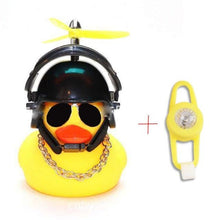 Load image into Gallery viewer, Normal Airscrew Helmet Standing Duck Broken Wind Small Yellow Duck Bike Motor Riding Cycling Lights Bicycle Accessories Rubber Yellow Duck Toy Bike Ornaments Yellow Duck With Proper Helmet Cool Decorations