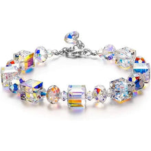 Load image into Gallery viewer, Northern Lights Artificial Crystal Bracelet 7"+ 2" Extension Chain