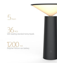 Load image into Gallery viewer, Novelty Bedroom Reading Book Light Modern Desk Lamp USB LED Table Lamp Touch Sensor Control for Home Office Decoration Decorative Table Lamp Cute Study Lamps for Bedroom Décor