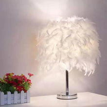 Load image into Gallery viewer, Novelty Feather Night Light Remote Fairy Copper Lamp for Home Living Room Bedroom Bedside Backlight Party Wedding Decoration Cute Study Lamps for Bedroom Décor