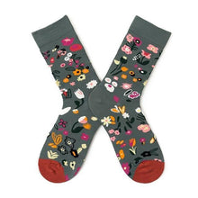 Load image into Gallery viewer, Novelty Happy Funny Women Graphic Short Socks Socks Combed Out Of Pure Cotton Art Abstract Oil Painting Socks French Style Crew Socks For Men And Women