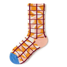 Load image into Gallery viewer, Novelty Happy Funny Women Graphic Short Socks Socks Combed Out Of Pure Cotton Art Abstract Oil Painting Socks French Style Crew Socks For Men And Women