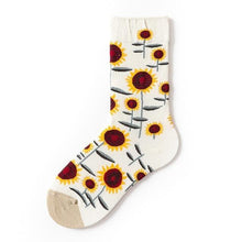 Load image into Gallery viewer, Novelty Happy Funny Women Graphic Short Socks Socks Combed Out Of Pure Cotton Art Abstract Oil Painting Socks French Style Crew Socks For Men And Women