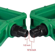 Load image into Gallery viewer, Nylon Bicycle Pedals Ultralight Flat Platform Bike Pedals For Mountain Bike 9/16'' 1/2" Cycling Sealed DU Bearing Pedals Mountain Bike Pedals Pedals Lightweight Nylon Composite Bicycle Flat Pedals Bearing Bike Platform Pedals For Mountain Bikes