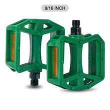 Load image into Gallery viewer, Nylon Bicycle Pedals Ultralight Flat Platform Bike Pedals For Mountain Bike 9/16'' 1/2" Cycling Sealed DU Bearing Pedals Mountain Bike Pedals Pedals Lightweight Nylon Composite Bicycle Flat Pedals Bearing Bike Platform Pedals For Mountain Bikes