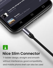 Load image into Gallery viewer, Nylon Braid 4 Poles 3.5MM Audio Aux Cable Jack For Headphone Speaker Line Car PC Mp3 Mp4