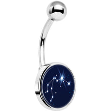 Load image into Gallery viewer, Zodiac Constellation Aquarius Belly Ring