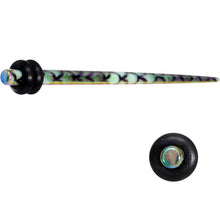 Load image into Gallery viewer, Rainbow Acrylic Mermaid Scale Straight Taper Set 14G to 12mm
