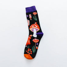 Load image into Gallery viewer, Occident Fashion Colorful Print Socks Women with Mushroom Spring Woman Socks Breathable Cotton Socks For Women