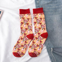 Load image into Gallery viewer, Occident Fashion Colorful Print Socks Women with Mushroom Spring Woman Socks Breathable Cotton Socks For Women