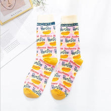 Load image into Gallery viewer, Occident Fashion Colorful Print Socks Women with Mushroom Spring Woman Socks Breathable Cotton Socks For Women