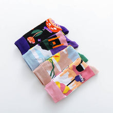 Load image into Gallery viewer, Occident Fashion Colorful Print Socks Women with Mushroom Spring Woman Socks Breathable Cotton Socks For Women