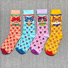 Load image into Gallery viewer, Occident Fashion Colorful Print Socks Women with Mushroom Spring Woman Socks Breathable Cotton Socks For Women