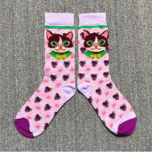 Load image into Gallery viewer, Occident Fashion Colorful Print Socks Women with Mushroom Spring Woman Socks Breathable Cotton Socks For Women