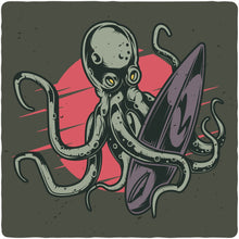 Load image into Gallery viewer, Octopus Men's Bamboo Viscose/Organic Cotton Short Sleeve Graphic T-Shirt