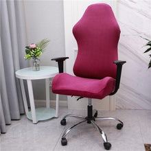 Load image into Gallery viewer, Office Computer Gaming Chair Covers Stretch Spandex Armchair Gamer Seat Cover Printed Household Racing Desk Rotating Slipcovers Soft Fit Universal Desk Rotating Chair Slipcovers, Removable Washable Anti-Dust Spandex Chair Protector Cover With Zipper