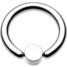 Load image into Gallery viewer, 10G 1/2 Clear Gem 5mm Disc BCR Captive Ring