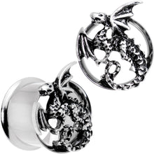 Load image into Gallery viewer, Angry Dragon Double Flare Tunnel Plug Set 6mm to 25mm
