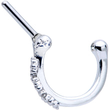 Load image into Gallery viewer, 16G 1/4 Daisy Chain Flower Hinged Cartilage Clicker