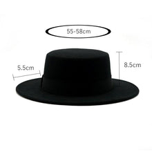 Load image into Gallery viewer, One Size Winter Autumn Cotton Women Men Fedoras Lady Retro Wide Brim Hat Belt Fedora Hat Top Lightweight Caps Everyday Wear Hats Summer Sun Hat