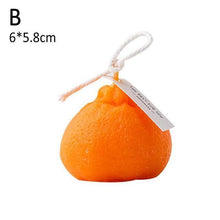 Load image into Gallery viewer, Orange Shaped Scented Candle Fruit Soy Wax Candle Smokeless Oil Aromatherapy Candle Cool Candles Shaped Candles Novelty Candle for Wedding Holiday Birthday Party Decor Aesthetic Candles for Women with Flower Fragrance