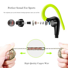 Load image into Gallery viewer, Original Sports Earphone Bluetooth Earphones with Charging case for Sport, Running, Workout Super Bass Headphones Sweatproof Running Headset With Mic Ear Hook