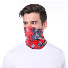 Load image into Gallery viewer, Outdoor Balaclava Bandana Uv Biker Cover Scarf Seamless Magic Headband Camouflage Neck Gaiter Face Cover Headwear Scarf Uniesx Men Women Bandanas Polyester Breathable Windproof Anti UV Neck Cover Camping Hiking Climbing Face Mask Headband