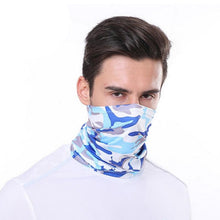 Load image into Gallery viewer, Outdoor Balaclava Bandana Uv Biker Cover Scarf Seamless Magic Headband Camouflage Neck Gaiter Face Cover Headwear Scarf Uniesx Men Women Bandanas Polyester Breathable Windproof Anti UV Neck Cover Camping Hiking Climbing Face Mask Headband