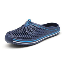 Load image into Gallery viewer, Outdoor Men Sandals Summer Hole Shoes Rubber Clogs Men Garden Shoes Black Beach Sandals Slippers Breathable Lightweight Sandals Unisex Beach Quick Drying Sandals Couple Outdoor Slippers