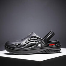 Load image into Gallery viewer, Outdoor Men Sandals Summer Hole Shoes Rubber Clogs Men Garden Shoes Black Beach Sandals Slippers Breathable Lightweight Sandals Unisex Beach Quick Drying Sandals Couple Outdoor Slippers