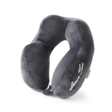 Load image into Gallery viewer, Outdoor Neck Support Pillow Headrest Travel Folding Slow Rebound Journey Trip Cushion Memory Foam Travel Pillow Neck Pillow, Ideal for Airplane Travel Comfortable Lightweight Improved Support Design Machine Washable Cover Must Have Travel Accessories