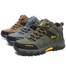 Load image into Gallery viewer, Outdoor Non-slip Snow Mens Boots Walking Climbing Hiking Shoes Mountain Sport Boots Hunting Men Winter Ankle Snow Hiking Boots Warm Water Resistant Non Slip Soft Shoes