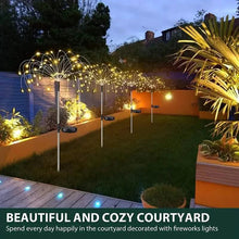 Load image into Gallery viewer, Outdoor Solar Garden Lights with 8 Lighting Modes